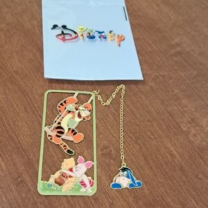 Disney Gold Bookmark with Tigger and Friends